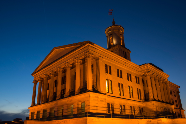 a clock tower on top of a building