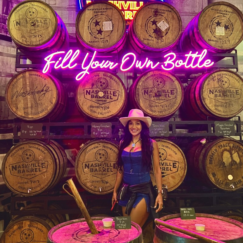 whiskey barrels pretty girl nashville