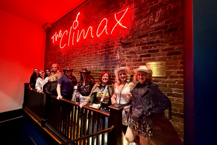 a group of people standing on a stage