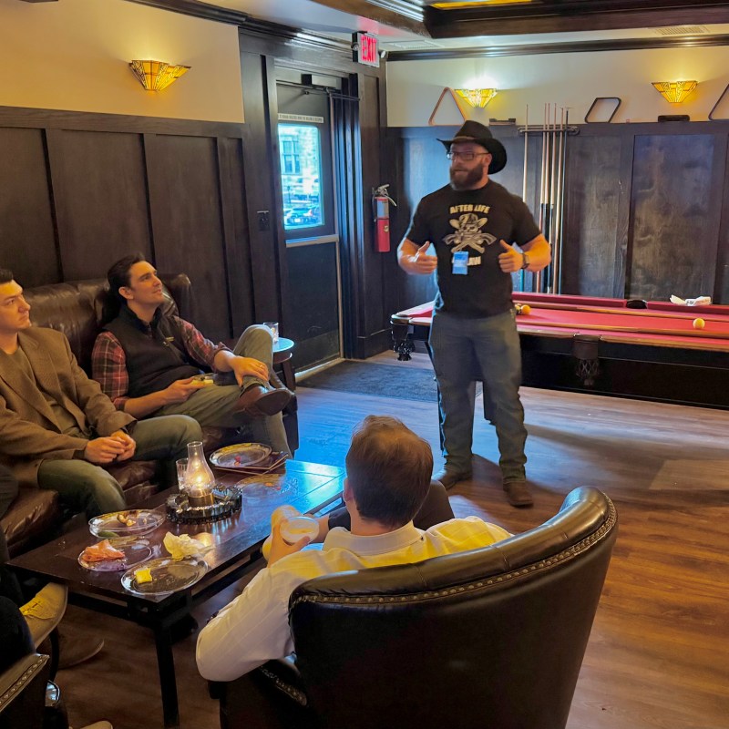 Matt Speakeasy Nashville Tour a group of people sitting in a room