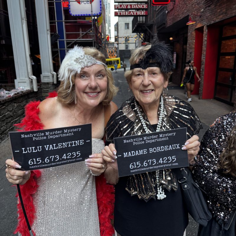 a person standing in front of a store